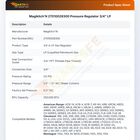 Magikitch'N 27010028300 Pressure Regulator 3/4" LP