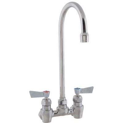 Fisher 3515 4"Deck-Mount Faucet,SS,GSNK