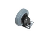Fri-Jado 9040489 Swivel Caster Black Fork Tire 125" X 3"