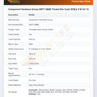 Component Hardware Group CMT1-5BBN Thrded Stm Castr W/Brk 5 W  1/2-13