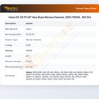 Hatco 02.08.111 48" New Style Warmer Element, 208V 1100W,  .260 DIA