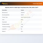 Allpoints 381311 12 AWG High-Temp Black Wire, 50ft, 600V, 392&deg;F