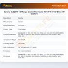 Garland GLG2674-1 G1 Range Control Thermostat W/ 1/4" X 6-1/2" Blub, 24" Capillary