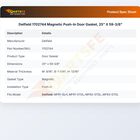 Delfield 1702744 Refrigerator Magnetic Push-In Door Gasket 25" X 59-3/8"