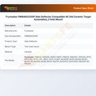 Frymaster FM8060225SP Side Deflector Compatible W/ Old Ceramic Target Assemblies,2 Hole Mount