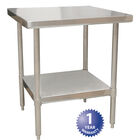 Eagle Electric BPT-3060SL Work Table 18 Gauge S/S Top S/S Undershelf-60"x 30"