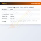 American Range A10007 Fryer Hi-Limit Thermostat Kit W/Bracket