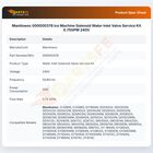 Manitowoc 000000378 Ice Machine Solenoid Water Inlet Valve Service Kit 0.75GPM 240V