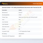 Dormont CF100 FPT Safety Shutoff/Quick Disconnect with Thermal Cut-Off 1"