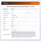 TRUE 174A Refrigerator  Door Gasket, 3/8" MAG, 1/8" X 54 1/8"