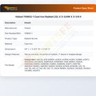 Hobart 110602-1 Cast Iron Radiant 22L X 3-3/4W X 3-1/4 H