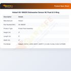 Hobart 00-186091 Dishwasher Sensor W/Float & O-Ring