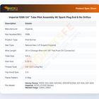 Imperial 1098 1/4" Tube Pilot Assembly W/ Spark Plug End & No Orifice