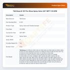 T&S Brass B-107 Pre-Rinse Spray Valve 3/8" MPT 1.15 GPM