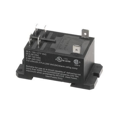 Champion 0514162 Glasswasher Relay 30A 240VAC DPST