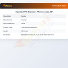 Imperial 36016 Oven Thermocouple Extension End 48"