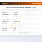 T&S Brass B1110LNM Deck Mount W/Swing Nozzle 4" CTRS