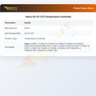 Hatco 02-01-273 Temperature Controller