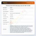 T&S Brass B-0107-M Pre-Rinse Spray Valve 3/8" MPT 1.15 GPM