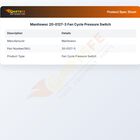 Manitowoc 20-0127-3 Ice Machine 13509 Pressure Switch Fan Cycle