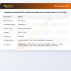 Manitowoc 000009122 Ice Machine Water Inlet Valve Kit 208V/230V/240V