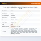 Perlick 1029118-13 Roll-In Magnetic Door Gasket Black