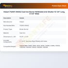 Hobart 712001-000A2 Burner W/Shields & Air Shutter Cast Iron