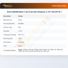 Groen GR2868 Black T star knob with whiteprint, 2-1/4" DIA,Off-10-1