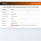 Hobart 00-351265-2 Warmer Element W/screw, 18" X 8-1/2" 208V 1000W