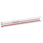 Element White Red GR2987 Glass-Red & White stripe Tube Groen