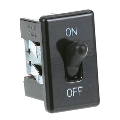 Bloomfield BLMC250 Black Toggle Switch W/ 2 Terminals, 5/8" X 1-1/4" Hole Mount, On/off