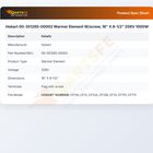 Hobart 00-351265-00002 Warmer Element W/screw, 18" X 8-1/2" 208V 1000W