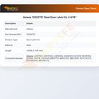 Amana 12002757 Steel Door Latch Kit, 4 9/16"