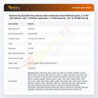 Garland GL2522100 Gray Burner Valve Indicator Knob W/Protrusion, 2-3/16" DIA, Mount .262", Position Up/Down, 1" Protrusion for .25" D-STEM Flat Up