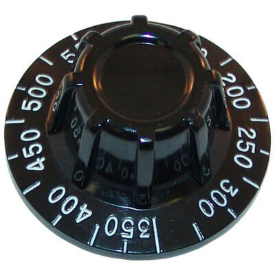Jade Range 300306000 Oven Flat Down Thermostat Knob 2-1/2" DIA, 150-550F, Mount .290", Position 4 Way