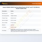 Hobart 410600-000G2 Cast Iron Broiler Burner 26 3/4" and 17-3/4 With Air Shutter & Baffle Plate
