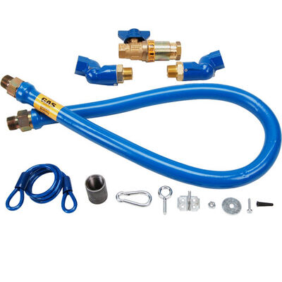 Dormont 1675KITCF2S48 Gas Hose Blue Kit 3/4" X 48"
