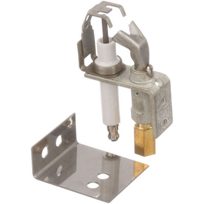 Middleby Marshall 42810-0117 Oven Natural Gas Pilot Igniter Assembly 1/4" Tube Flame Pattern W/ Igniter & Bracket