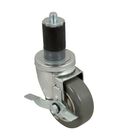 Caster,Stem , 3-1/2",W/Brk,Gry For Allpoints - Part# 1201027