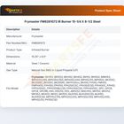 Frymaster FM8261072 Fryer IR Burner 15-1/4" X 8-1/2" Steel
