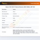 Hatco 2-08-130 54" Warmer Element, 208V 1250W,  .260" DIA