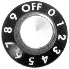 Savory 12919 Knob 1-1/8 D, OFF-0-9