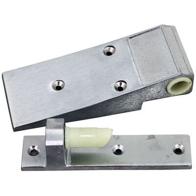 Kolpak 23600-1075 Reversible Cam Lift Hinge - Brushed Chrome Finish, 8" Long OD, 7" Wide OD