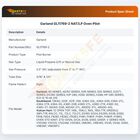 Garland GL11769-2 NAT/LP Oven Pilot