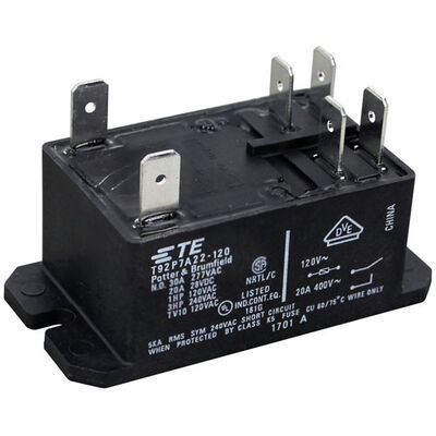 Hobart 00-87714-42-1 Dishwasher Relay W/ 6 Tab Terminals, 120V