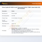 Prince Castle 537-665 Hi-Limit Thermostat W/700 F TEMP , Reset Under CAP, 2EA Terminals