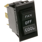 Montague MON1305-6 DPDT Black Rocker Switch W/ 6 Terminals, On/Off/On, 20A/125V/277V