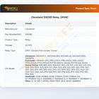 Cleveland 108285 Relay 24 VAC