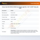 Vulcan Hart 00-913102-00163 Oven Signal Light Kit On/Heat 120V