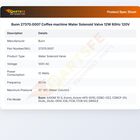 Bunn 27370.0007 Coffee machine Water Solenoid Valve 12W 60Hz 120V